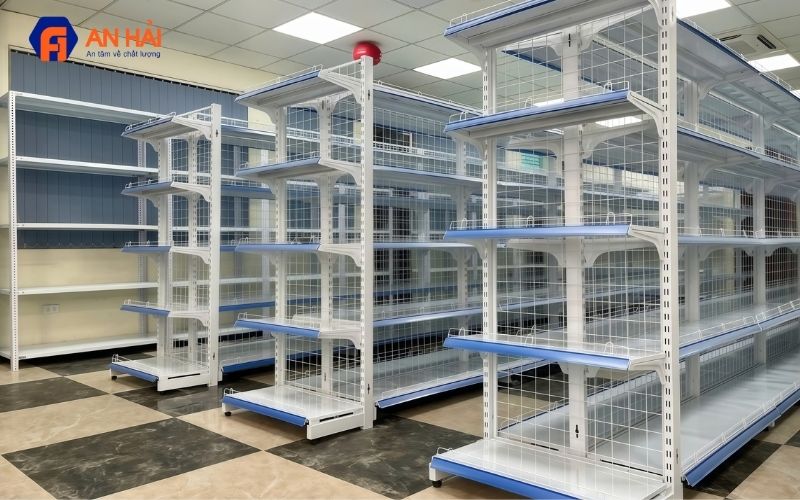 Báo giá kệ siêu thị lưng lưới mới nhất