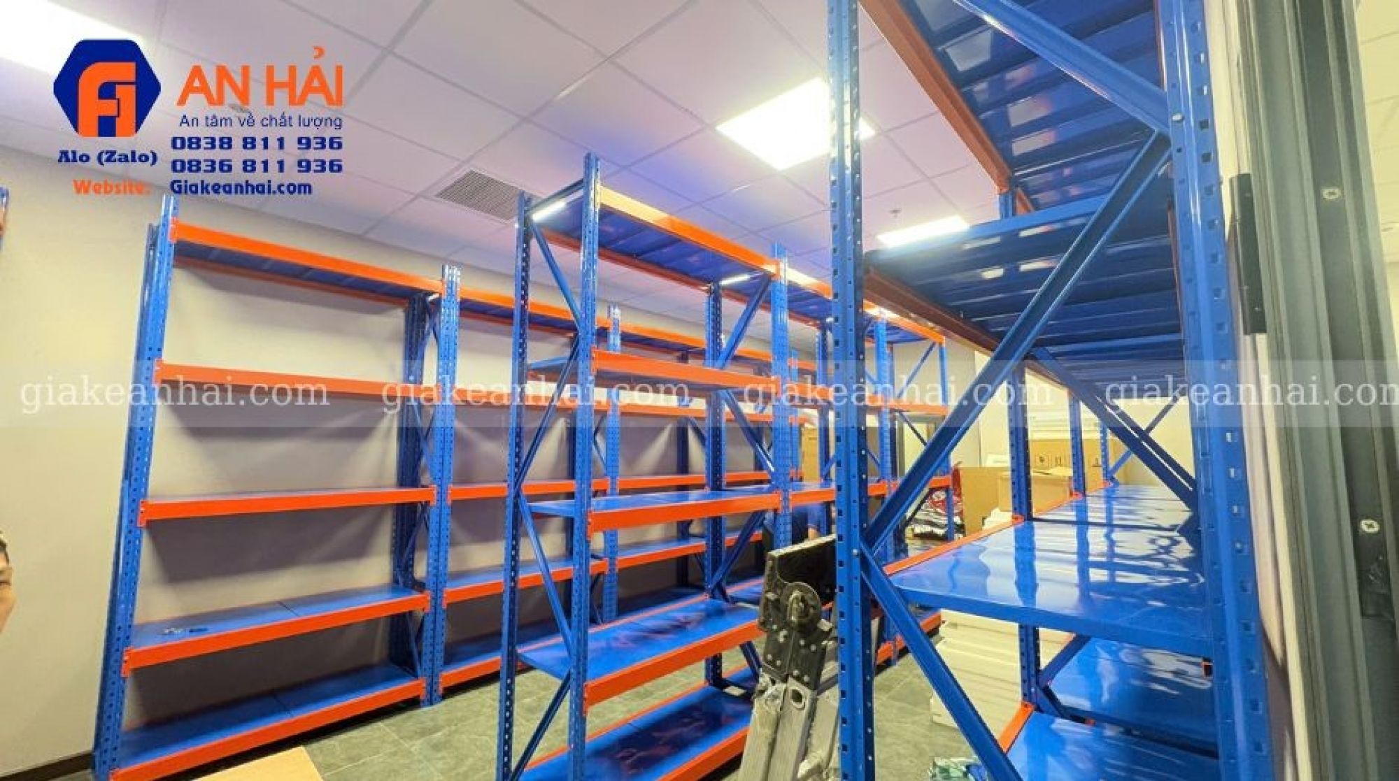 Dự &aacute;n An Hải ho&agrave;n th&agrave;nh lắp đặt kệ trung tải kho Rượu tại Nha Trang